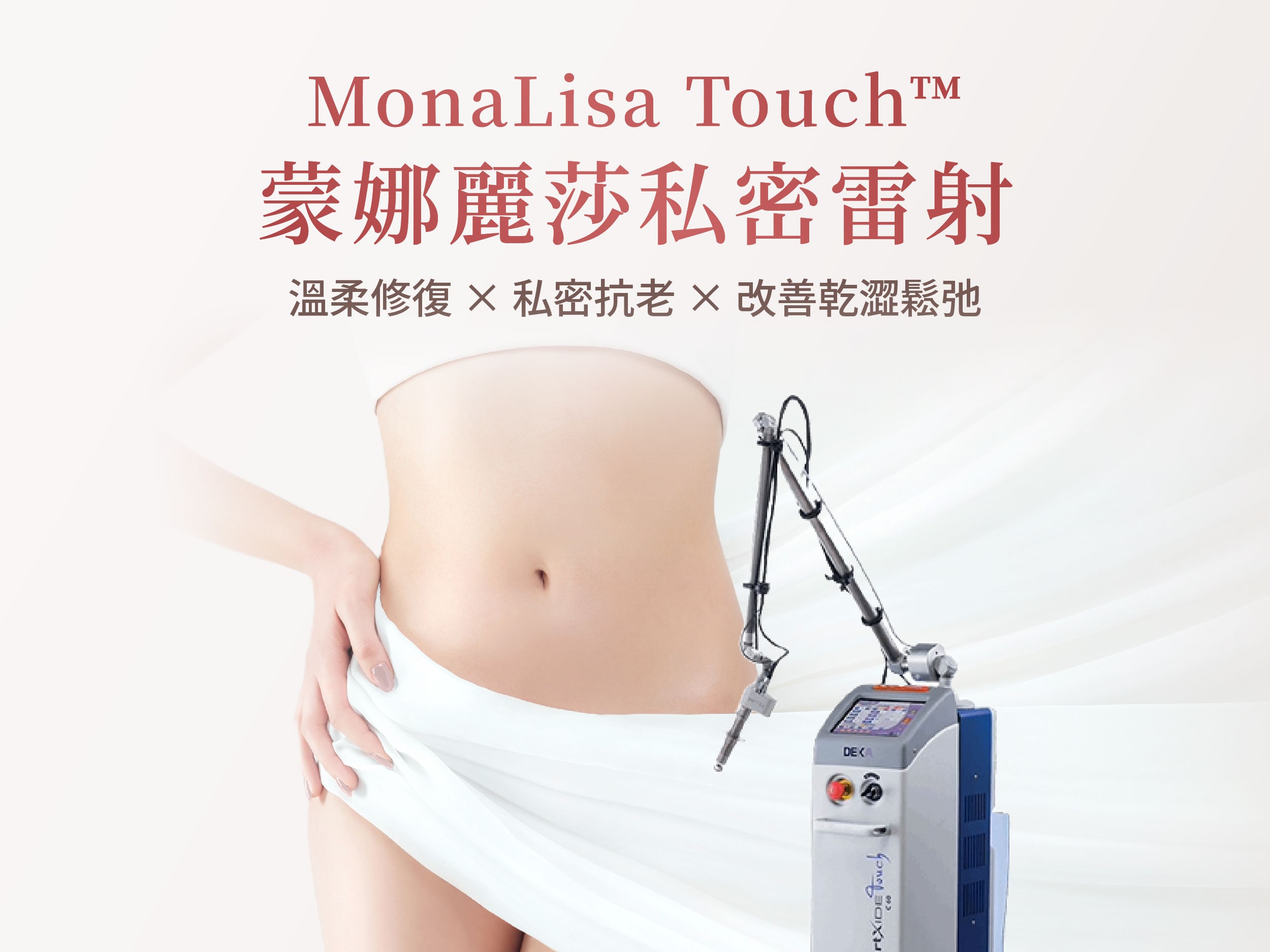 女性私密護理與個人化諮詢示意