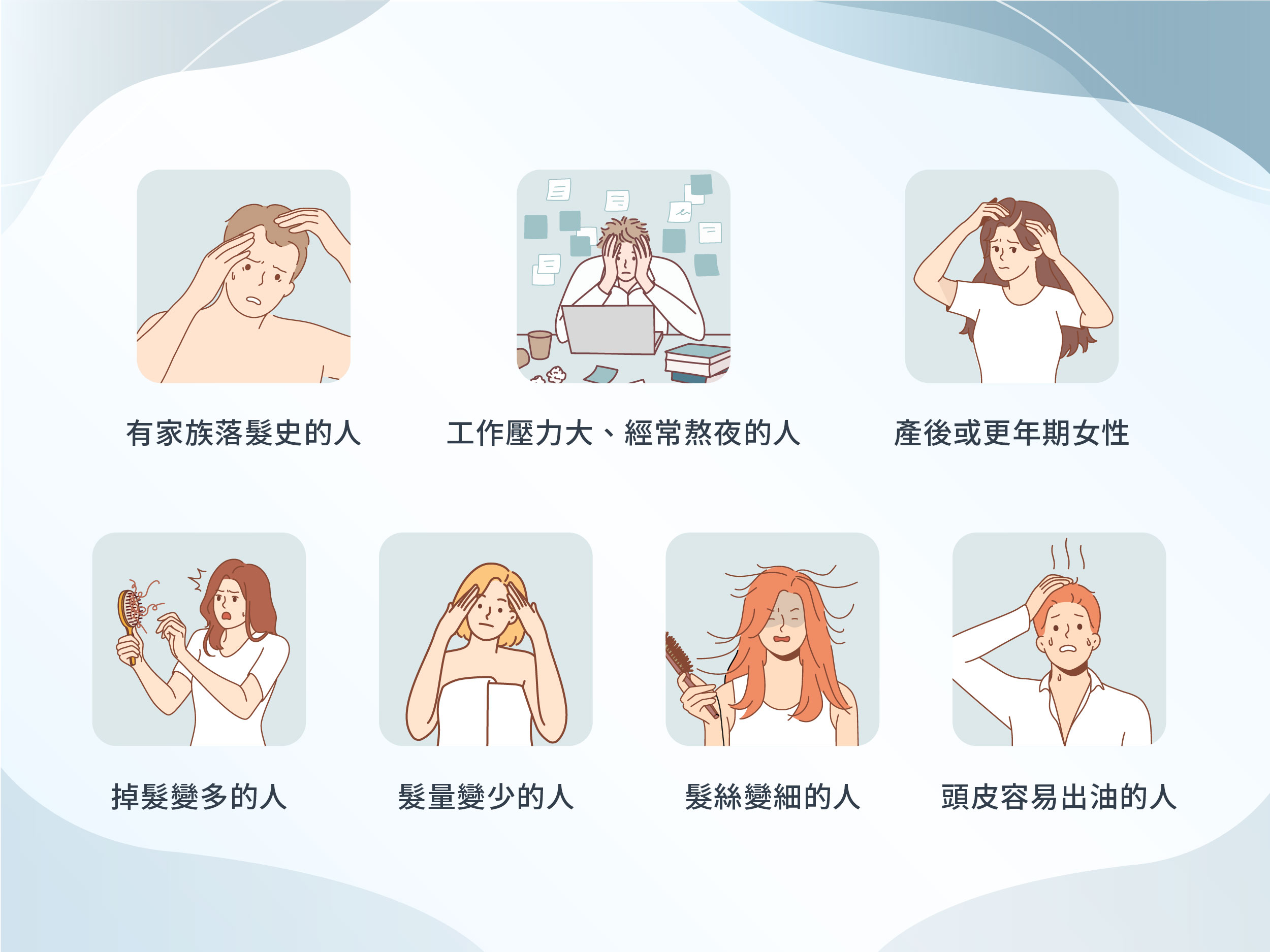 頭皮育髮療程-不可忽視的落髮原因